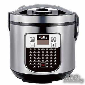 Мултикукър Oliver Voltz, 900W, 5L, 45 програми, LED дисплей, Инокс