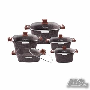 Гранитен комплект касероли от 10 части за кулинарни шедьоври Lexical - IMPERIAL FORGE SERIES