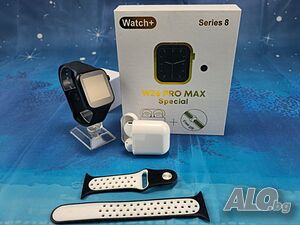 Смарт часовник W26 PRO + подарък слушалки